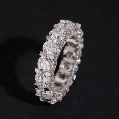 10K White Gold VVS CVD Diamond Eternity Ring 50 Pointer