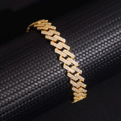 VVS Moissanite Diamond Cuban Chain Brass 10MM