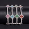 New Arrival Solid Silver Color Moissanite Clover Tennis Bracelet 3MM