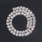 Baguette Lock 10MM Side Iced Tennis Chain Necklace