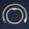 VVS Moissanite Diamond Cuban Bracelet Brass 6MM