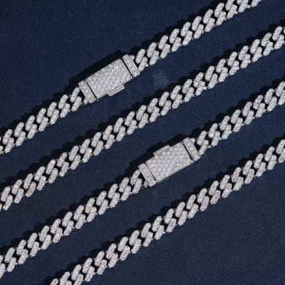 VVS Moissanite Diamond Cuban Chain Brass 6MM