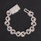 Moissanite Diamond Infinity Link Bracelet For Men 13MM
