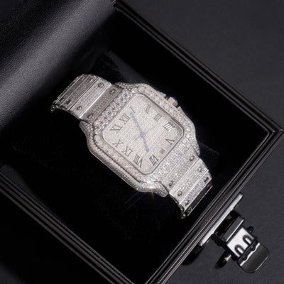 Iced Out One Of One Men Watch Moissanite Diamond Pass Diamond Tester
