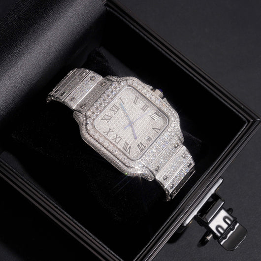 Iced Out One Of One Men Watch Moissanite Diamond Pass Diamond Tester