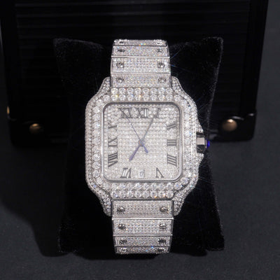Iced Out One Of One Men Watch Moissanite Diamond Pass Diamond Tester