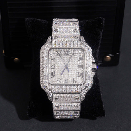 Iced Out One Of One Men Watch Moissanite Diamond Pass Diamond Tester