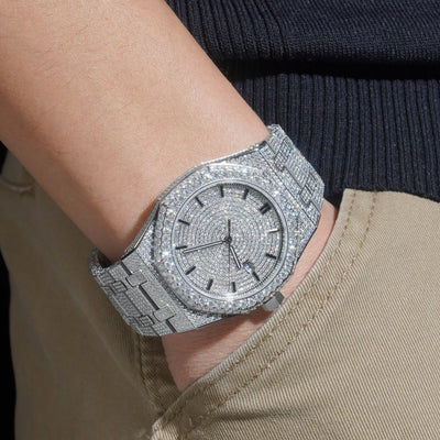 Moissanite Diamond Iced Out Buss Down Watch For Men