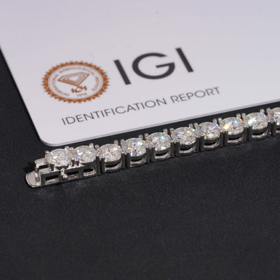 VVS Lab Diamond Tennis Bracelet 5MM IGI