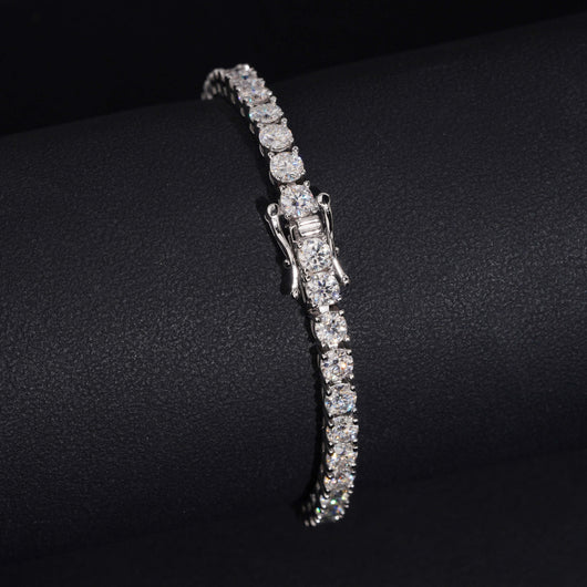 VVS Lab Diamond Tennis Bracelet 4MM 30 Pointer