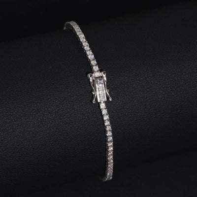 VVS Lab Diamond Tennis Bracelet Sterling Silver 925 2MM