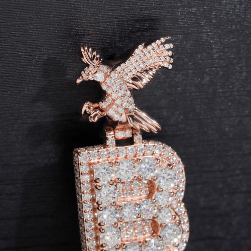 3inch tall Vertical Name Pendant Custom Bail