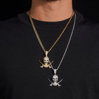 Skull Head Pendant VVS Moissanite Diamond Charm