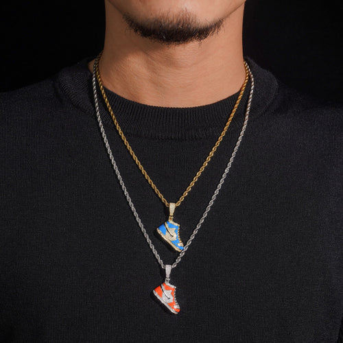Sneaker Shoes Pendant VVS Moissanite Diamond Iced Out