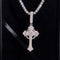Classic Daily Wear Cross Pendant Charm VVS Moissanite