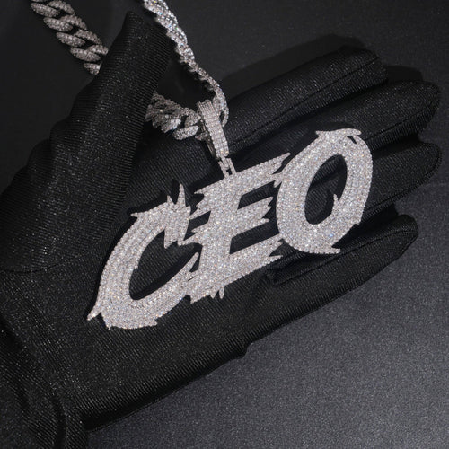 2.5Inch Iced Out Moissanite Diamond CEO Pendant