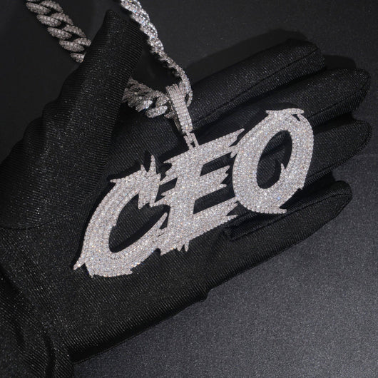 2.5Inch Iced Out Moissanite Diamond CEO Pendant