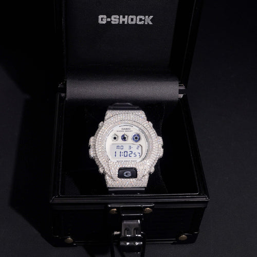 Fully Iced Moissanite Diamond DW6900 Watch G Shock
