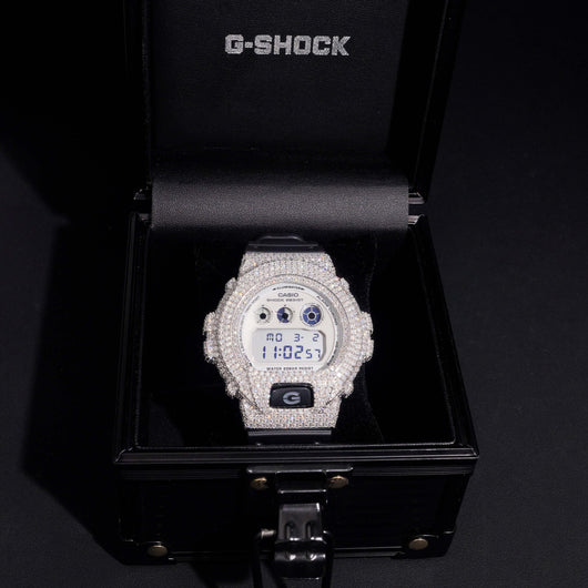 Fully Iced Moissanite Diamond DW6900 Watch G Shock