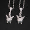 925 Sterling Silver Moissanite Diamond Patrick Star Pendant