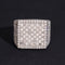Iced Out Half Iced Fancy Cut Moissanite Diamond Men Ring