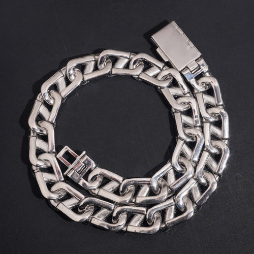 20MM Moisaic Upside Down Setting Infinity Chain