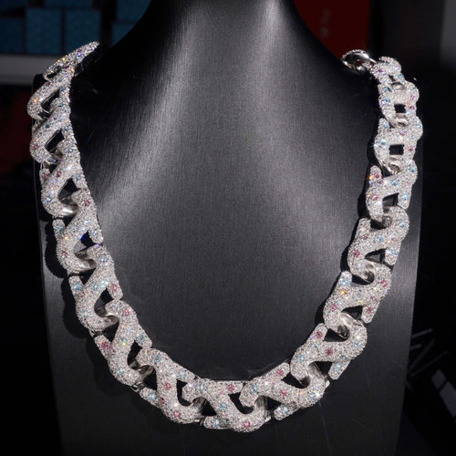 20MM Moisaic Upside Down Setting Infinity Chain